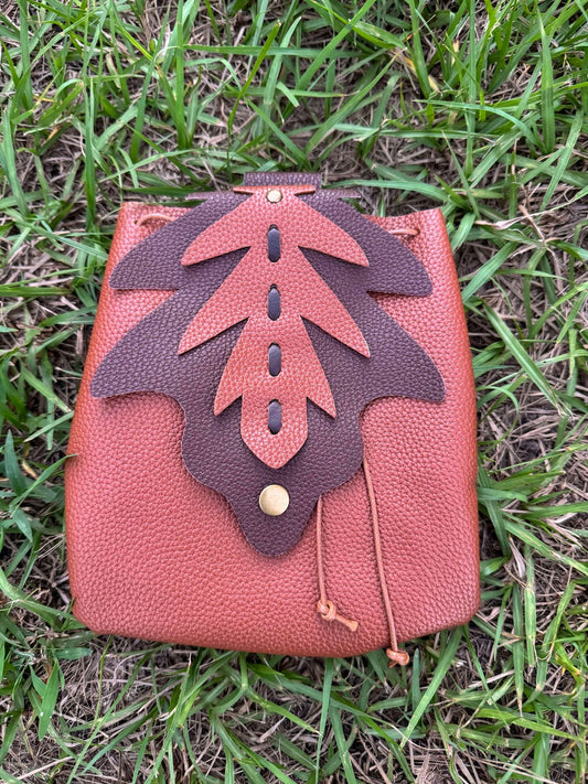 Fantasy Satchel Bag Leaf With Optional Strap!