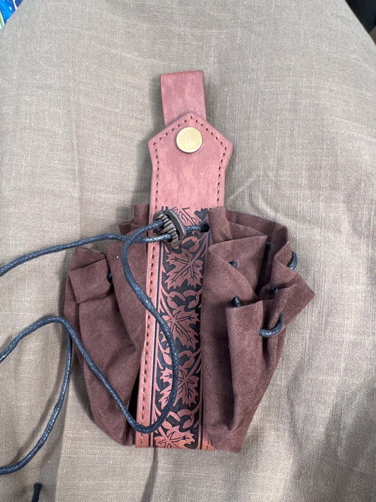 Small Brown Dice Pouch!